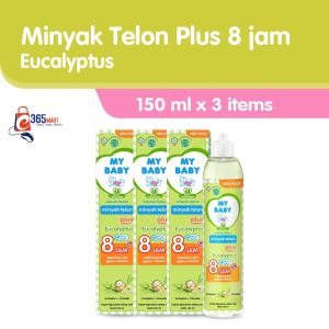 Bisa COD - Ready Stok - My Baby Minyak Telon Plus [150 ml / 3 pcs] - Minyak Anti Nyamuk 8 Jam