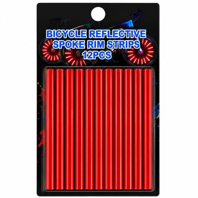 Bicycle Reflector Light Spoke Reflective Strips Wheel Safety Warning Clip Reflector Night Riding