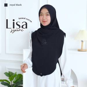 Azmeela Lisa Syari Pashmina Curve Bahan Crinkle Ironless Anti Kusut