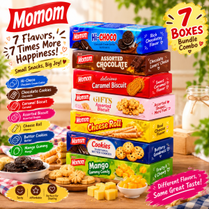 🔥 7-Box Snack Combo | Assorted Biscuit Variety | Caramel Biscuit | Cheese Roll | Butter Cookies | Chocolate Cookies | Mango Gummy | Chocolate Cream Cookie | Sweet Treats | Crunchy Snacks | Sharing Pack | Family Snacks | Party Treats | Gift Snacks