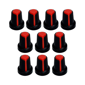 10PCS ABS Guitar Control Knobs Round Knob Set Plastic Volumes Knobs for Precise Volumes Tone Tuning on Electric Guitar