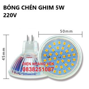 bóng đèn Led (bóng Led chén) chiếu điểm chân ghim 5W 220V