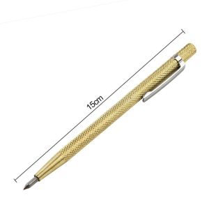 MONSTING Metal Plate Glass Marker Lettering Pen  for Glass Ceramic Metal Wood Carving Hand Tool Tungsten Carbide Tip Scriber Pen Tungsten Steel Cutter Metal Stone Aluminum Engraving Tools Diamond Glass Knife Glass Scribe Tile Cutter Lettering Pen
