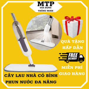 Cây lau nhà phun nước thông minh xoay 360 độ Cây lau nhà thông minh cao cấp Chổi lau nhà