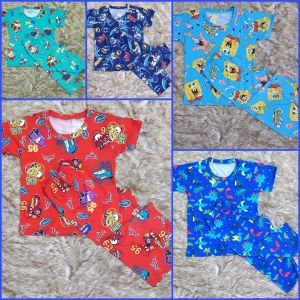 Pajama Terno for Kids Boys (DEPENDE SA KATAWAN NG BATA ANG SIZE HINDI SA EDAD!) PAKIUSAP:MAGSUKAT MUNA BAGO MAG ORDER!