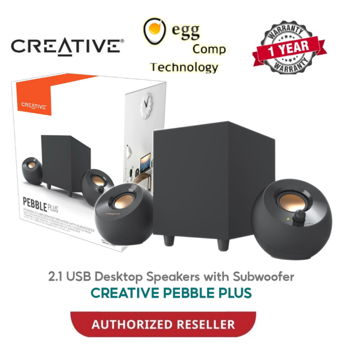 Creative Pebble Plus USB Desktop Speakers with Subwoofer - Main Image
