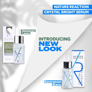 NATURE REACTION CRYSTAL BRIGHT SERUM WAJAH Serum Pemutih Pencerah Kulit Wajah Glowing
