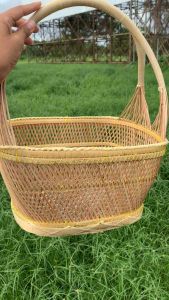 ตะกร้าทางมะพร้าวขนาดใหญ่ กว้าง25*ยาว35*สูง43 Cm.