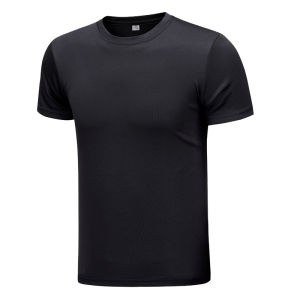 Mens T-Shirt Hight Quality Ice Silk Dry Fit Elastic Moisture-Wicking Sport Performance T-Shirt for Men Runing Clothes（M-5XL）