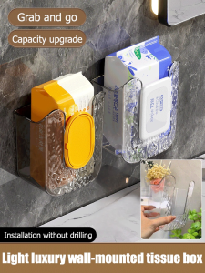 Wall mounted perforation free washcloth organizer