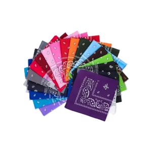 12pcs Affordable scarves Handmade cotton and fashionable hip-hop scarves 55cm * 55cm Handkerchief scarves Fashionable and beautiful 100% pure cotton fashionable