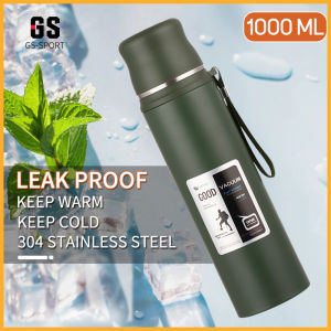 Stainless steel Vacuum Tumbler Thermos Insulated Vacuum Cup Sport Water bottle Cold and Hot Portable Bottle1000ml