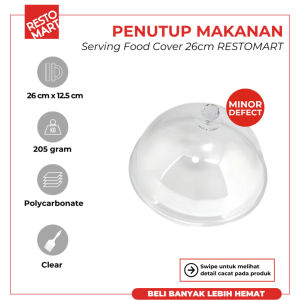 Serving Food Cover 26 cm RESTOMART Akrilik Defect (9231053)