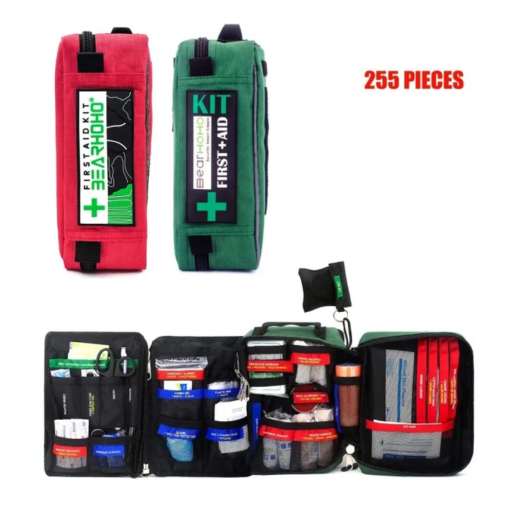 255 Piece Large Premium First Aid Kit Bag Emergency Trauma Care 255 Piece Large Premium First Aid Kit Bag Emergency Trauma Care