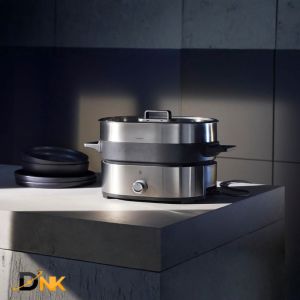 Nồi Lẩu & Hấp 2 Trong 1 WMF Lono Hot Pot Steam Đức – Cromargan® Lẩu 2 Ngăn 1750W Chính Hãng
