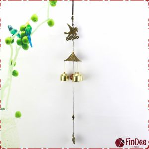 FinDee โมบายกระดิ่ง ระฆังลม ของตกแต่งบ้าน กระดิ่งลม copper bell