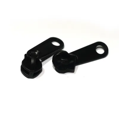 Kepala Risleting No 5 YKK warna hitam Sleting tebal bandul selting resleting