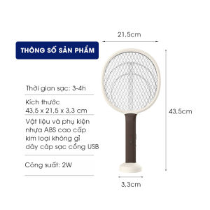 Vợt muỗi thông minh đa năng đèn bắt muỗi diệt công trùng điện quang an toàn cho trẻ em
