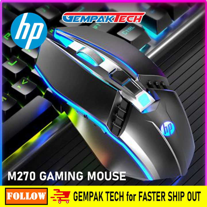 HP Gaming Mouse M270 with 6 buttons USB Wired Gaming Mouse with