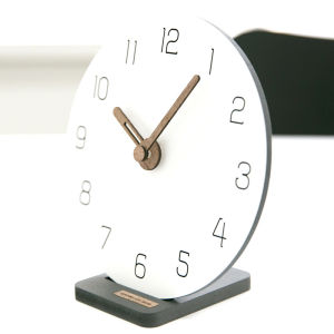 Minimalism Nordic Series Wall Clock 12 inch Silent Creative Round Desk Clock Simple Modern Home Office Living room Mute Decoration 29.5x29.5cm
