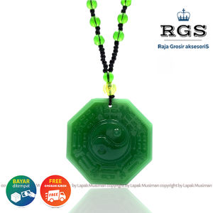 [Bayar di Tempat] KALUNG KESEHATAN PRIA WANITA BATU GIOK IMPORT MODEL PATKWA