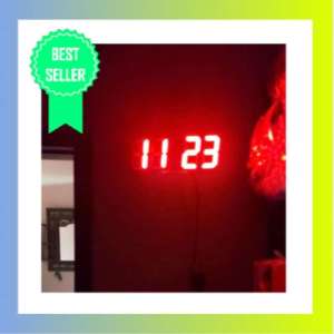 Jam Digital LED Jam Dinding Aesthetic Jam Alarm Bangun Tidur Jam Kamar Minimalis Modern