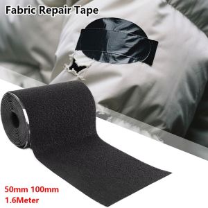 MODERNLUX 1Pcs Polyester Fabric Repair Tape Viscose Heavy Duty Waterproof Repair Tape Black Upholstery Repair Tape For Clothing Canvas Tents Furniture Boat Covers