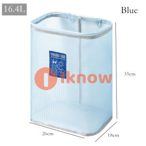 I Know Giỏ Đựng Quần Áo Gấp Gọn Gắn Tường Giỏ Đựng Đồ Lặt Vặt Phòng Khách Phòng Tắm Màu Hồng Xanh Dương