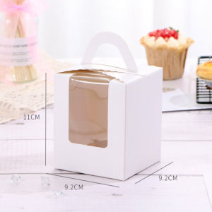 Cake Box Packaging Reusable Gift Box Transparent Candy Cookie Box 1 Piece Packaging Box