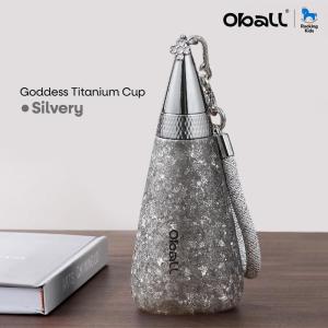 แก้วเก็บความเย็น แก้วเก็บอุณหภูมิ ขวดเก็บอุณภูมิ Oball รุ่น Goddess Titanium Cup วัสดุไทเทเนียมบริสุทธิ์ ความจุ 350 ML เก็บความเย็นนาน 24 ชม.