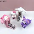 SDSAFX Cinnamoroll Hello Kt Stapler Binding Machine My Melody Student Stapler Desk Accessories Kawaii Stapling Machine School Supplies. 