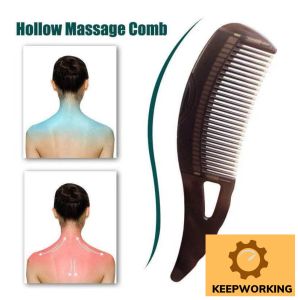 KEEP WORKING 1Pcs Energy Hollow Hair Comb Scalp Cleansing Massage Dandruff Grease Removal No Wash For All Hair Types