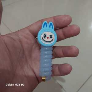 ikat rambut spiral anak anak motif labubu spiral rambut viral labubu AKSESORIS RAMBUT ANAK LUCU DAN UNIK