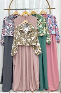 DRESS MARSYA 2in1 ROMPI KOTAK KOMBINASI CANTIK  FASHION || DRESS WANITA || DRESS BLAZER WANITA