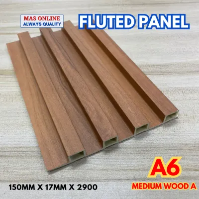Fluted Wall Panel PVC Fluted Panel WPC Wood Panel Wood Strip Series Panel WPC Fluted Wall Decoration Wood Strip