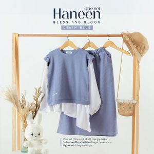 Setelan Baju Anak Perempuan Tanggung Terbaru - One Set Haneen Bless and Bloom by Ammar Kids