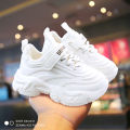 SENMA White Shoes For Kids Girls Korean Shoes Fashion Rubber Shoes Baby Shoes 1 To 5 Years Old. 