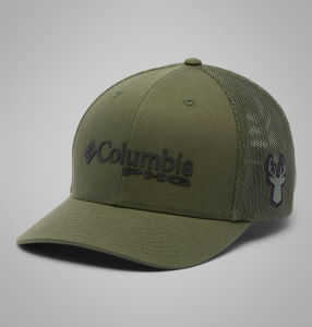 Nón bít đuôi lưới PFG Deer Logo Mesh Ballmũ lưỡi trai lưới liền sau thể thao thời trang Columbia xanh camo {Full tem}