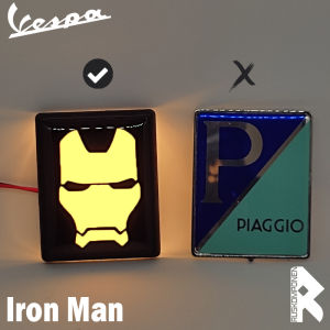 Emblem Led Vespa Matic Emblem Dasi Depan Vespa Matic Aksesoris Vespa Variasi Vespa Lampu Led Vespa