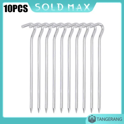 10pcs Outdoor Pasak Tenda Aluminium Alloy Hexagonal Alumunium Awet Panjang 18 Cm