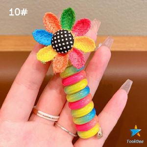 TookDee ยางรัดผม หลากสีสัน แบบเกลียว น่ารัก หรับเด็ก Children headband