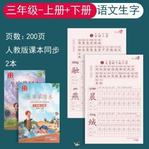 1~6年级生字练字帖 语文同步练字帖 生字摹写本 华文练字帖 识字大王 识字描红本