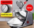 Ice Crusher Electric Heavy Duty Double Blade Ice Crusher Machine Stainless for Scramble Automatic Ice Shaver Machine Electric Commercial High Power Ice Smasher Machine Portable. 