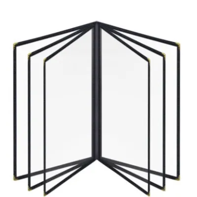 Menu Cover Cook Book Transparent Holder 3/4 Page A4 Size Menu Book Restaurant Cafe Bar Coffee Shop