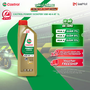 Dầu nhớt xe tay ga Castrol POWER1 SCOOTER 10W-40 4-AT (1.2L)