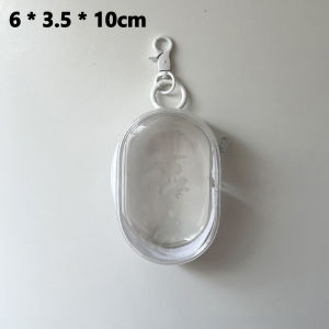 COD 18/19ซม. กระเป๋าใส่ตุ๊กตา กระเป๋าพลาสติกใสใส่ตุ๊กตา กระเป๋าใส่ลาบูบู Labubu เฉพาะกระเป๋าไม่มีตุ๊กตา จี้ตุ๊กตาถุงเก็บฝุ่น