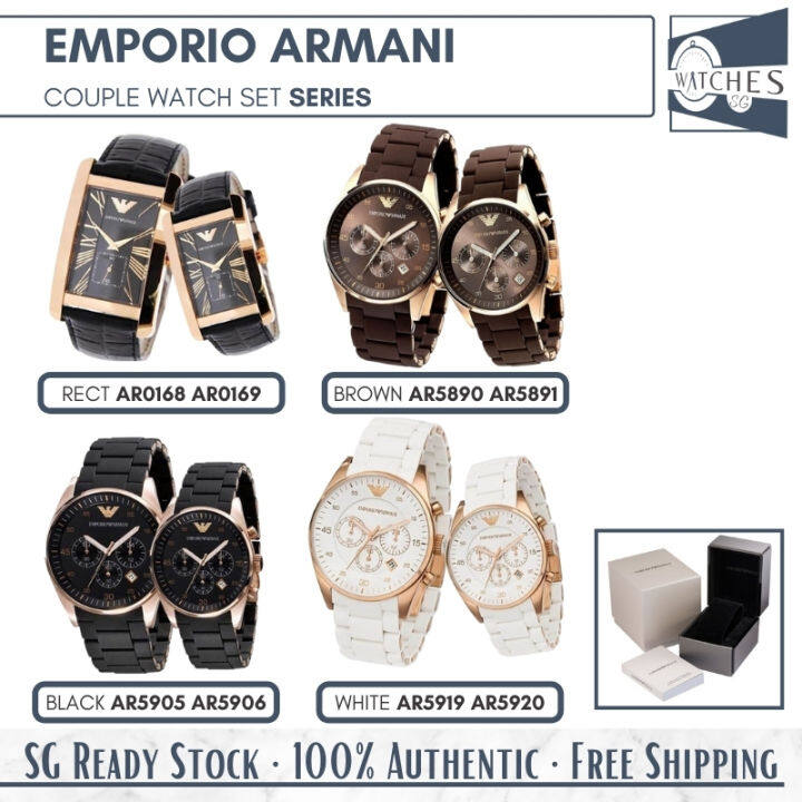 SG LOCAL Emporio Armani Couple Watch Series Quartz Men and Women