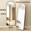 IAKE Arched Full Body Mirror Floor Mirror Wall Mirror Bathroom Mirror Makeup Mirror 155cm/150cm/120cm Wall-Mounted Vertical Dual-Use Mirror 拱门全身镜. 