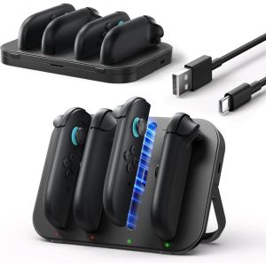 JSAUX Nintendo Switch 2 JoyCon Charging Station with Foldable Stand Portable Charge Dock for Joy Con