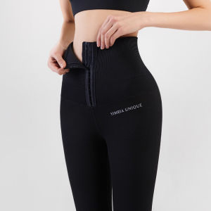 YIDPU Women High Waist Yoga Leggings Fitness Jogger Pants Skinng Abdomen Trousers Shaper Pants Yoga pants